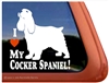 Cocker Spaniel Window Decal