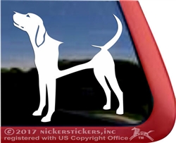 Custom Coonhound Window Decal