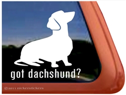 Dachshund Window Decal