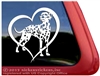 Dalmatian Dog Love Heart Window Car Truck RV Decal Sticker