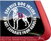 Dalmatian Service Dog Window Decal