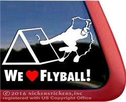 Flyball Dog Sport Australian Shepherd Border Collie Car Truck RV Window Decal Sticker