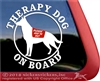 German Shepherd Therapy Dog Window Decal