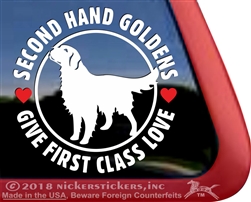 Golden Retriever Dog Car Truck RV Window Decal Sticker