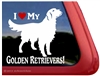 Golden Retriever Window Decal