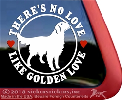 Golden Retriever Dog Car Truck RV Window Decal Sticker