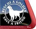 Golden Retriever Dog Car Truck RV Window Decal Sticker