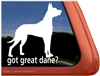 Great Dane Window Decal