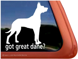 Great Dane Window Decal