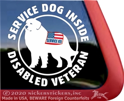 Great Pyrenees Service Dog Car Truck Window Decal Sticker
