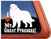 Great Pyrenees Window Decal