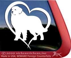 Custom Great Pyrenees Dog Car Truck RV Window Decal Sticker