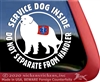 Great Pyrenees Service Dog Car Truck Window Decal Sticker