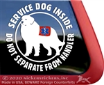 Great Pyrenees Service Dog Car Truck Window Decal Sticker