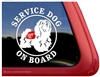 Havanese Service Dog Window Decal