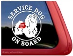 Havanese Service Dog Window Decal