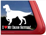 Love My Irish Setter Dog Car Truck RV Window Decal Sticker