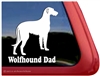 Irish Wolfhound Window Decal