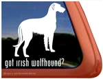 Irish Wolfhound Window Decal