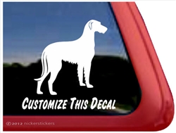 Irish Wolfhound Window Decal