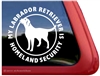 Labrador Retriever Guard Dog Window Decal