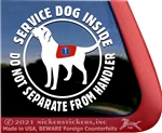 Service Dog Labrador Retriever iPad Car Truck Window Decal Sticker