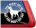 Labrador Retriever Guard Dog Window Decal