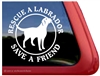 Labrador Retriever Rescue Dog iPad Car Truck Window Decal Sticker