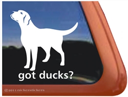 Got Ducks Labrador Retriever Gun Dog iPad Car Truck Window Decal Sticker