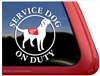 Labrador Retriever Service Dog iPad Car Truck Window Decal Sticker
