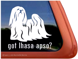 Lhasa Apso Window Decal