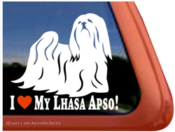 Lhasa Apso Window Decal