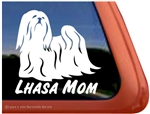 Lhasa Apso Mom Dog Car Truck RV Window Decal Sticker