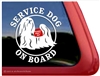 Lhasa Apso Service Dog Dog Car Truck RV Window Decal Sticker
