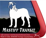 English Mastiff Dog Car Truck RV iPad Window Decal Sticker