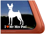 Miniature Pinscher Window Decal