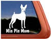 Miniature Pinscher Window Decal