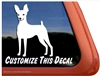 Custom Miniature Pinscher Min Pin Car Truck RV Window Decal Sticker