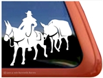 Custom Mule Packing Car Truck Trailer RV Window Decal Sticker
