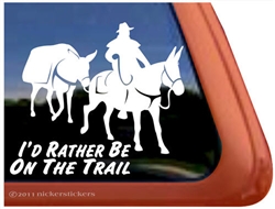 Mule Packing Window Decal