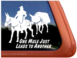 Mule Packing Window Decal