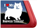 Norwich Terrier Window Decal