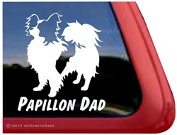 Papillon Window Decal