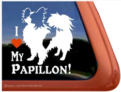 Papillon Window Decal