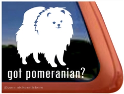 Pomeranian Window Decal
