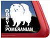 Obey the Pomeranian Dog Car Truck RV Window Decal Sticker