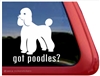 Got Poodles? Dog iPad Car Truck Window Decal Sticker