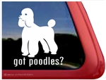 Got Poodles? Dog iPad Car Truck Window Decal Sticker