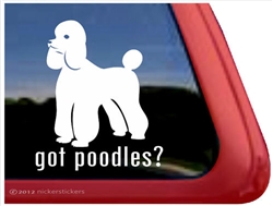 Got Poodles? Dog iPad Car Truck Window Decal Sticker