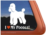 Love My Standard Poodle Dog iPad Car Truck Window Decal Sticker